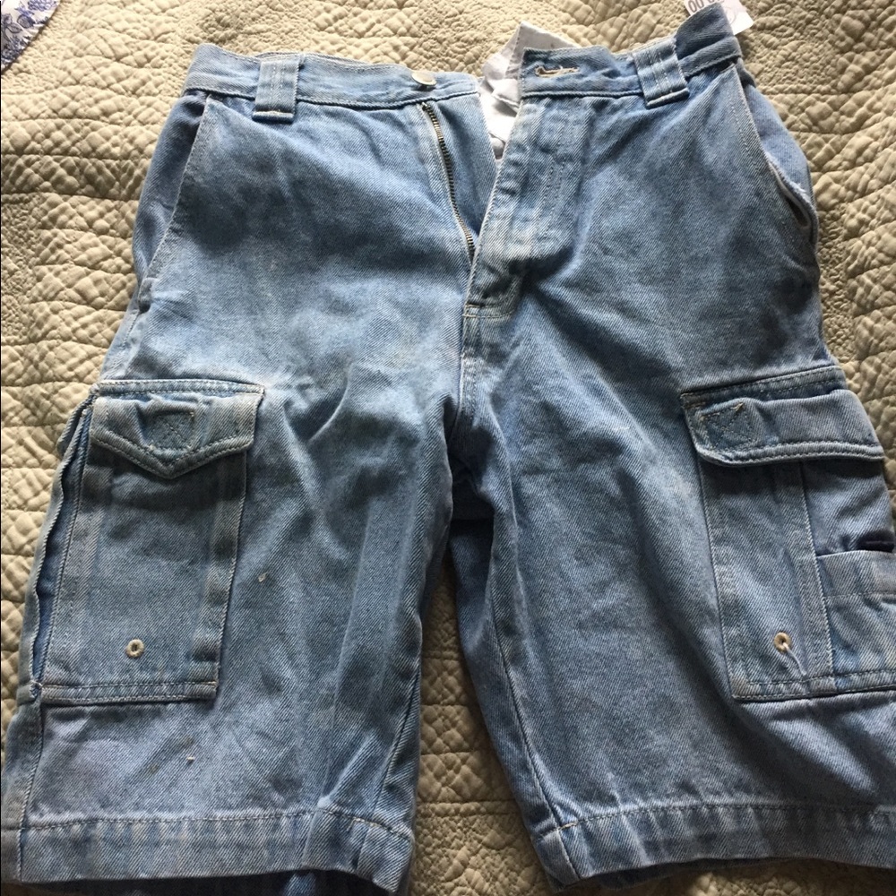 Vintage Denim Cargo style Shorts (Faded Glory)